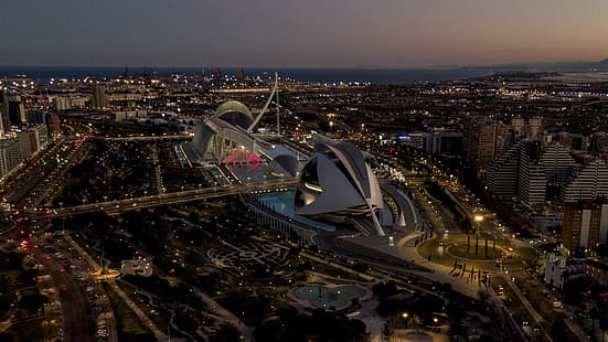 Valencia (Spagna), Spagna, città, paesaggio urbano, moderno, edificio, architettura, Sfondo HD HD wallpaper