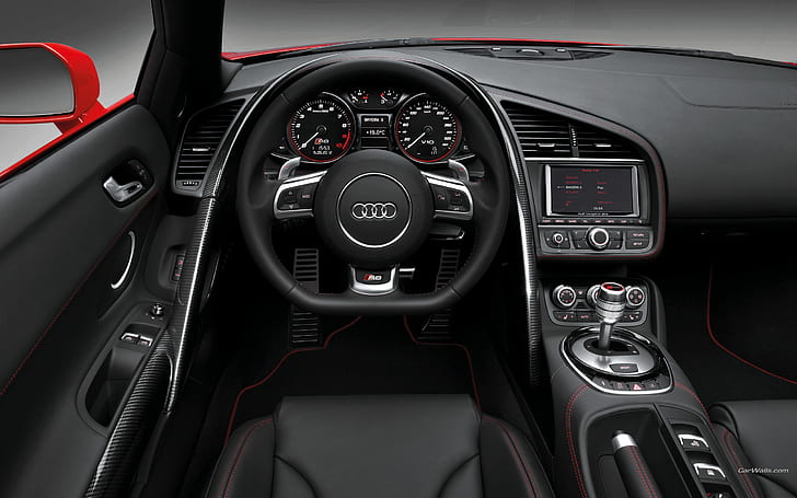 Audi R8 Interior HD, cars, audi, interior, r8, HD wallpaper