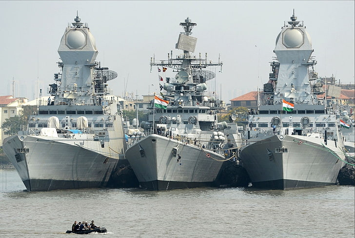 Clase Kolkata, buque de guerra, destructor, Fondo de pantalla HD
