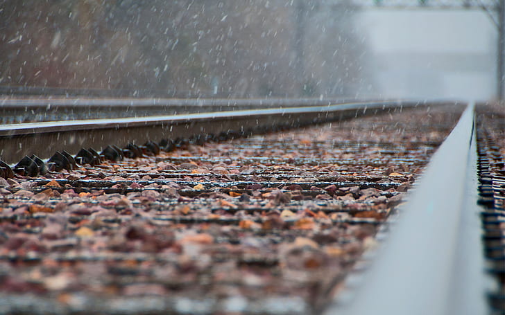 Bahnstrecke, Eisenbahn, Zug, HD-Hintergrundbild