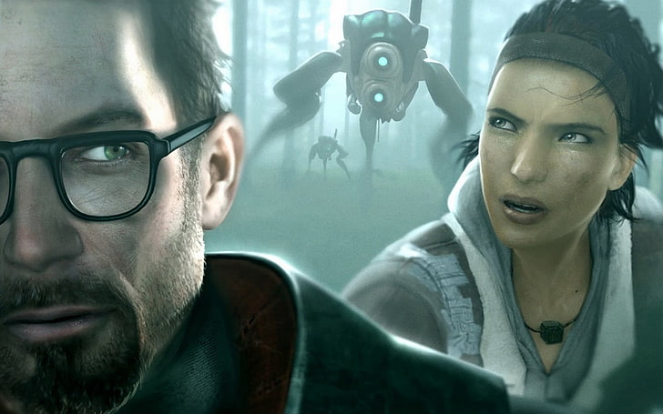 Half-Life, Half-Life 2, videospel, Gordon Freeman, Alyx Vance, HD tapet