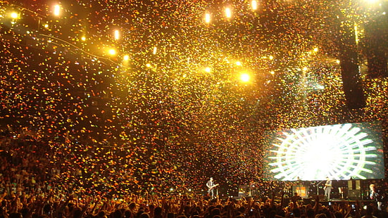 Coldplay HD, concert crowd, music, coldplay, HD wallpaper HD wallpaper