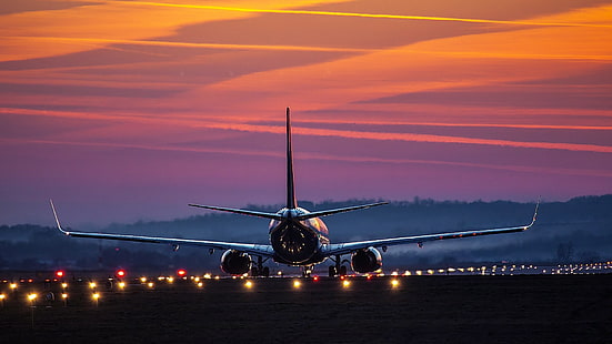 weißes Flugzeug, Flugzeug, Boeing, Fotografie, HD-Hintergrundbild HD wallpaper