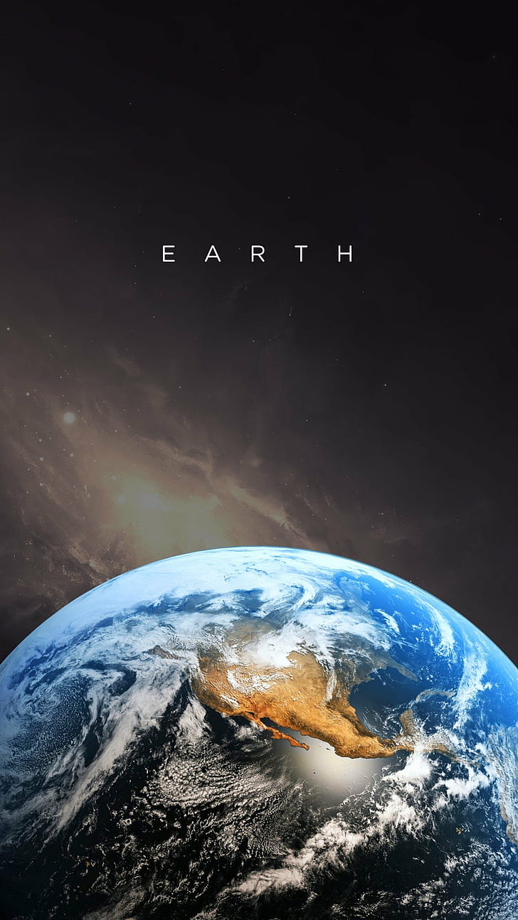 earth planet portrait display, HD wallpaper