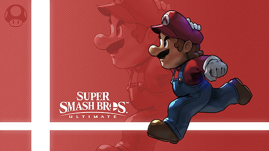 Видеоигра, Super Smash Bros. Ultimate, Марио, HD обои HD wallpaper
