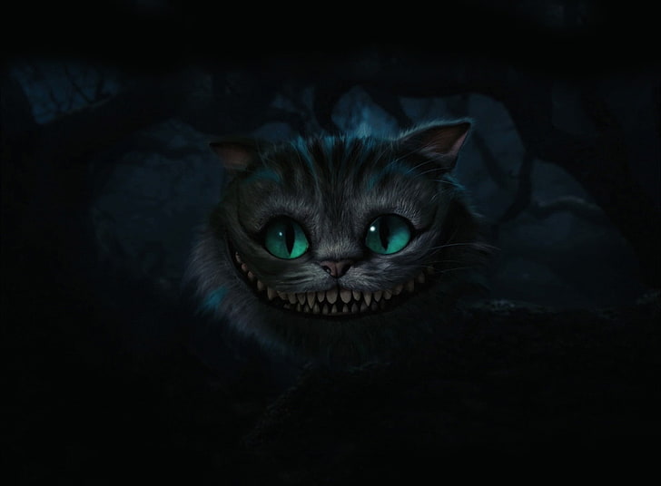Cheshire Cat, Alice nel paese delle meraviglie, Cheshire cat, Film, Alice nel paese delle meraviglie, Cheshire Cat, Alice nel paese delle meraviglie film 2010, Stephen Fry come il gatto del Cheshire, Sfondo HD
