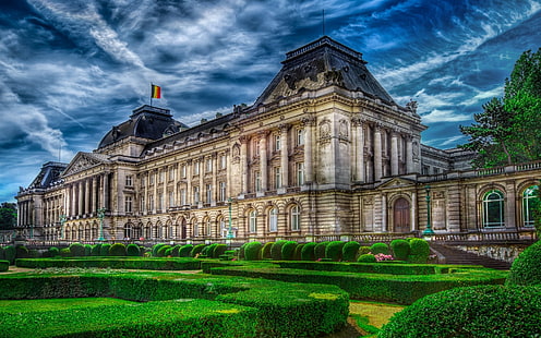 Pałace, Pałac Królewski w Brukseli, Tapety HD HD wallpaper