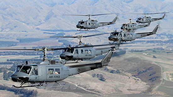 Helikoptery wojskowe, Bell UH-1 Iroquois, Tapety HD HD wallpaper