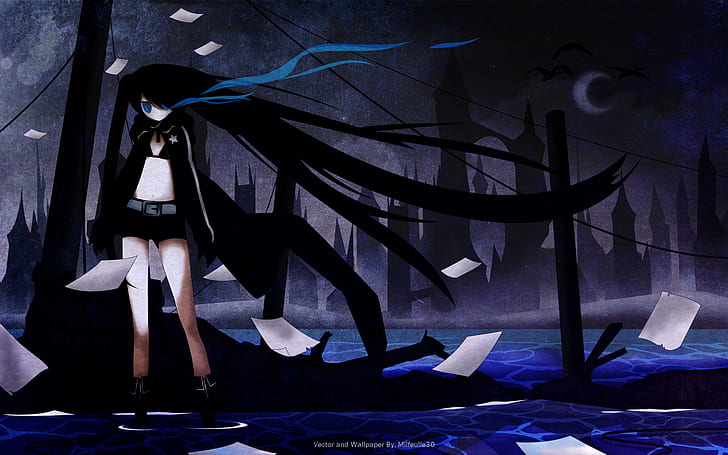Black Rock Shooter, Kuroi Mato, Anime Girls, HD-Hintergrundbild