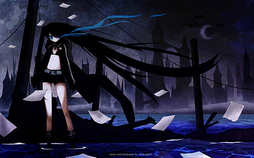 Black Rock Shooter, Kuroi Mato, Anime Girls, HD-Hintergrundbild HD wallpaper