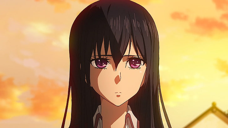 Anime, Citrus, Citrus (Anime), Mei Aihara, Purple Eyes, Sad, HD wallpaper