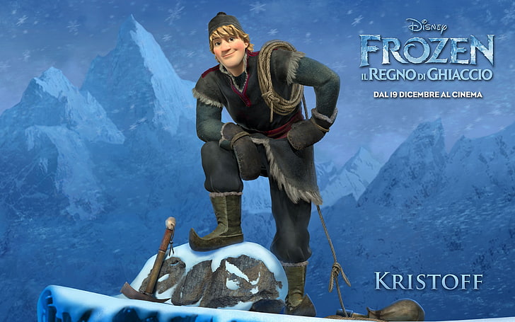 FROZEN 2013 Kristoff Film HD Wallpaper, Disney Frozen Kristoff digitales Hintergrundbild, HD-Hintergrundbild