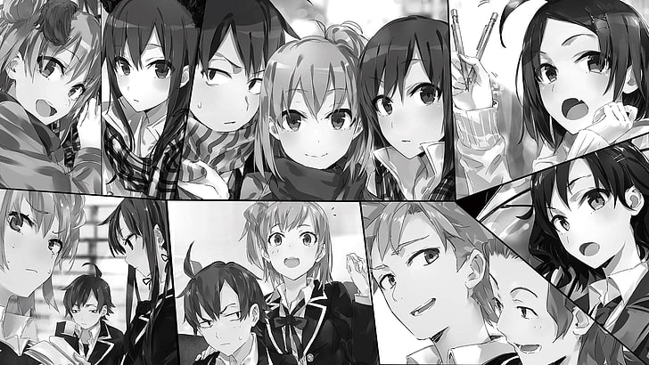 Anime, My Teen Romantic Comedy SNAFU, Hayato Hayama, Hikigaya Hachiman, Kaori Orimoto, Komachi Hikigaya, Oregairu, Saki Kawasaki, Yui Yuigahama, Yukino Yukinoshita, HD wallpaper