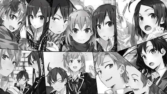 Anime, My Teen Romantic Comedy SNAFU, Hayato Hayama, Hikigaya Hachiman, Kaori Orimoto, Komachi Hikigaya, Oregairu, Saki Kawasaki, Yui Yuigahama, Yukino Yukinoshita, Sfondo HD HD wallpaper