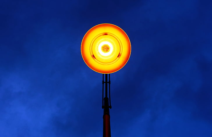 lamp, lantern, lighting, sky, HD wallpaper