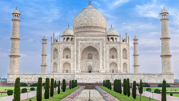 Taj Mahal, India, Taj Mahal, India, candi, kastil, perjalanan, pariwisata, Wallpaper HD