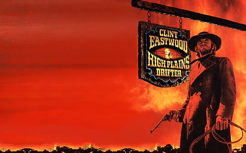 Clint, włóczęga, Eastwood, High, Plains, western, Tapety HD HD wallpaper