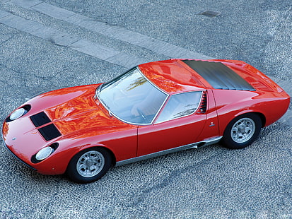 1966, Klassiker, Lamborghini, Miura, P400, Supercar, Supercars, HD-Hintergrundbild HD wallpaper