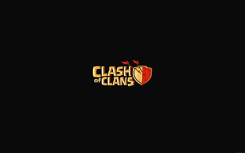 clash, of, clans, logo, art, dark, game, Wallpaper HD HD wallpaper