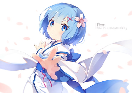 Rem animated character wallpaper, rem, re zero, girl, anime, HD wallpaper HD wallpaper