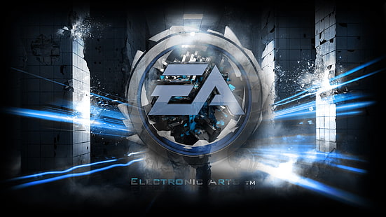 Logo EA Sports, Electronic Arts, EA, Battlefield, Battlefield 3, Battlefield 4, Battlefield Hardline, videogiochi, Sfondo HD HD wallpaper