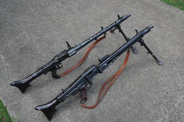 weapons, guns, MG 42, MG-34, HD wallpaper