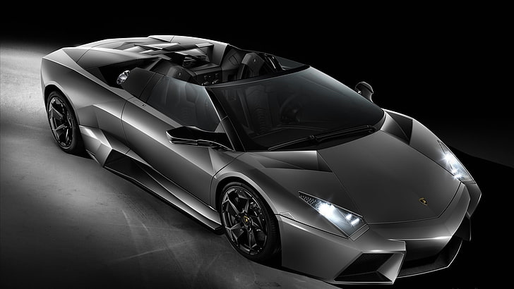Lamborghini Reventon, Lamborghini, сребърни автомобили, кола, превозно средство, Супер кола, HD тапет
