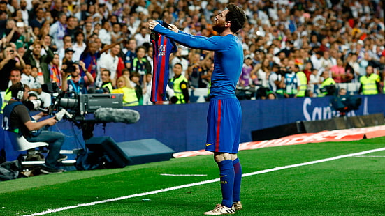 Barcelona, ​​Camiseta, Lionel, Madrid, Messi, Real, HD tapet HD wallpaper