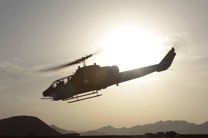 хеликоптер, ВВС на САЩ, AH-1W, американска армия, HD тапет