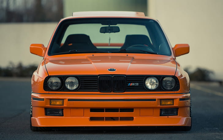 Pomarańczowy, BMW, E36, M3, Tapety HD