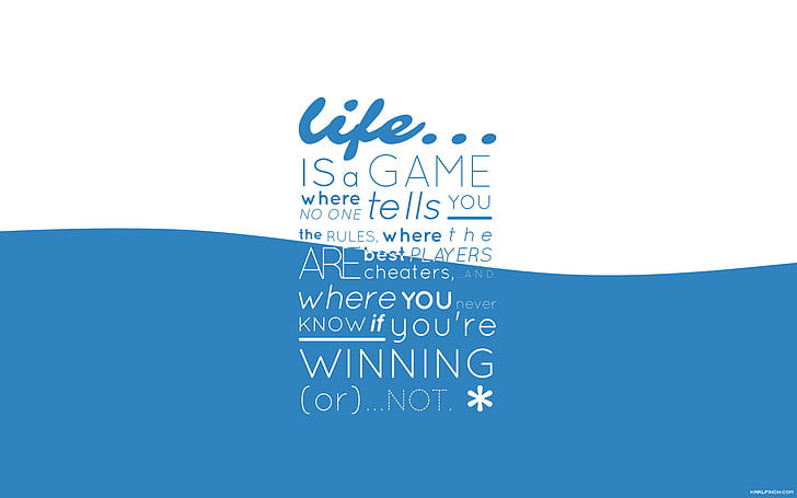 La vie est citation de jeu, vie, jeu, source d'inspiration, gagnant, joueurs, citations, Fond d'écran HD