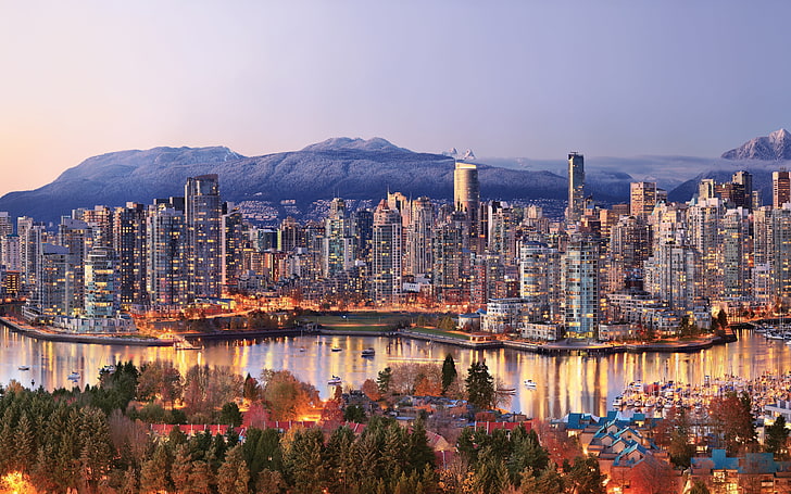 la ciudad, Canadá, Vancouver, Fondo de pantalla HD