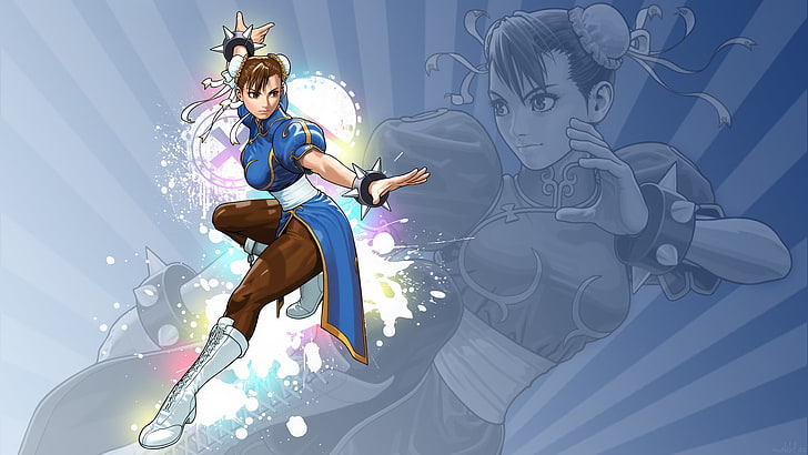 Street Fighter HD Art, уличный боец, Chun-Li, HD обои