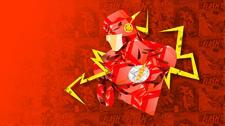 Flash-Malerei, The Flash, digitale Kunst, DC Comics, Comics, HD-Hintergrundbild