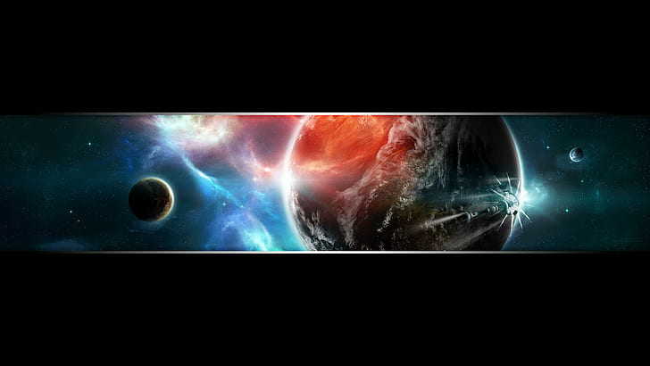 Science Fiction, Raum, Raumkunst, Planet, digitale Kunst, HD-Hintergrundbild