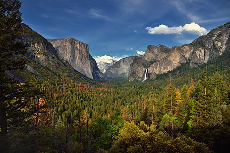 green tree covered mountain, yosemite valley, yosemite national park, yosemite valley, yosemite national park, Wide Angle, Setting, Tunnel View, Yosemite Valley, Yosemite National Park, green tree, covered, mountain, Nikon D800E, Looking East, Day 6, Trip, Paso Robles, Capture, NX2, Edited, Color, Pro, Half Dome, Pacific Ranges, Sierra Nevada, Central, Outside, Trees, Hillside, Blue Skies, Clouds, Mountains, Distance, Sunset, Time, Light, Evergreens, Landscape, Nature, Bridalveil Fall, Cathedral Rocks, Falls, Waterfall, ft, metres, Ahwahneechee, Spirit, Puffing, Wind, 3000 Feet High, Granite, Monolith, Meter, El Capitan, kon, oo, lah, Mountainside, Point  Clouds, Clouds Rest, Sentinel Rock, Contrail, Canvas, Portfolio, California, United States, scenics, forest, tree, outdoors, rock - Object, beauty In Nature, dolomites, summer, HD wallpaper HD wallpaper