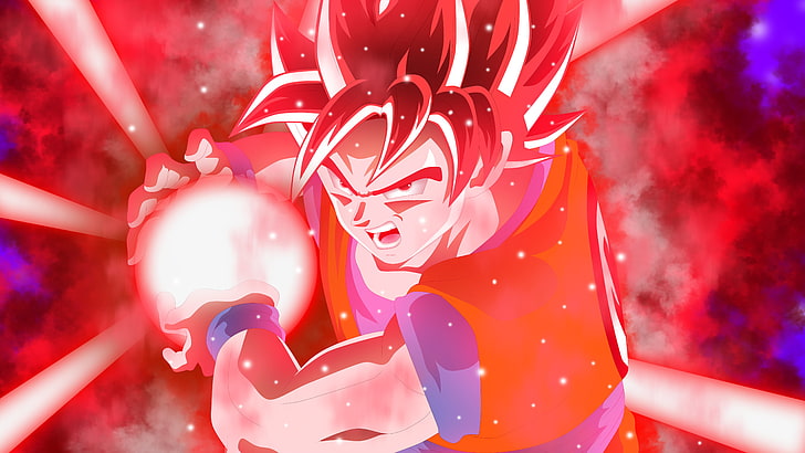 Dragonball Super Saiyajin-Gott Son Goku, Dragonball Super, Son Goku, Super Saiyajin-Gott, Dragonball, HD-Hintergrundbild
