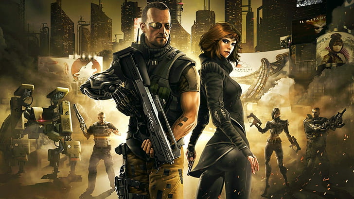 Deus Ex, Deus Ex: A Queda, videogames, Deus Ex: Revolução Humana, HD papel de parede