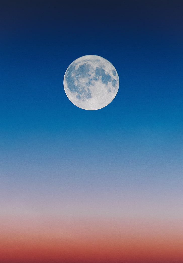 moon, nature, Moon, moonlight, landscape, HD wallpaper