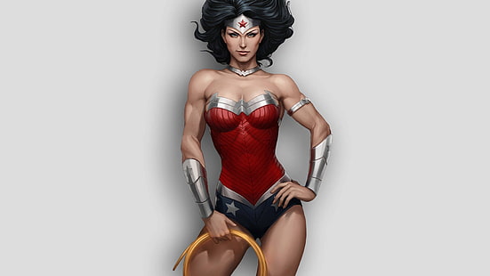 Sztuka cyfrowa DC Wonder Woman, superbohater, Wonder Woman, Artgerm, DC Comics, Tapety HD HD wallpaper