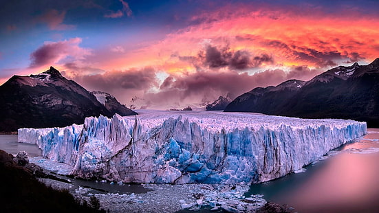 Перито Морено, ледник, Патагония, природа, пейзаж, HD обои HD wallpaper