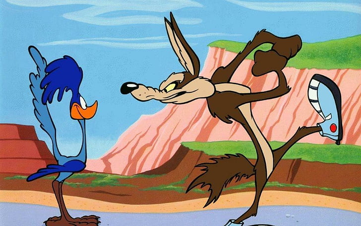 Kojote, Looney, Straße, Läufer, wile, HD-Hintergrundbild