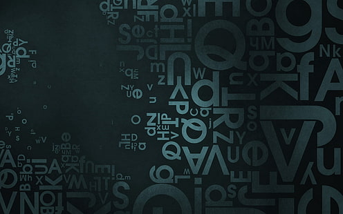 English alphabet wallpaper, background, texture, surface, dark, letters, HD wallpaper HD wallpaper