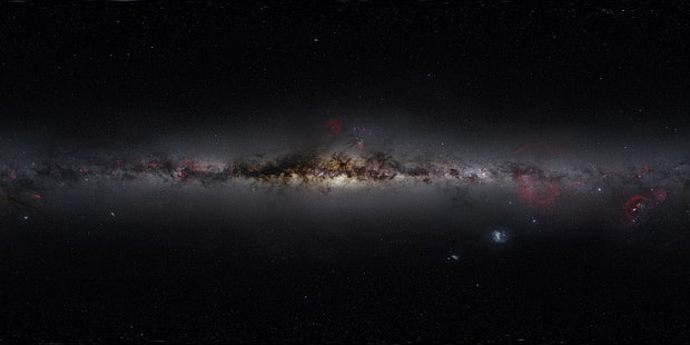 Млечен път, космос, дигитално изкуство, космическо изкуство, Млечен път, галактика, HD тапет HD wallpaper
