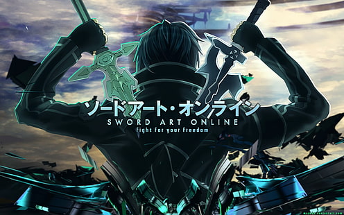 Fondo de pantalla de Sword Art Online, Sword Art Online, Kirigaya Kazuto, espada, Fondo de pantalla HD HD wallpaper