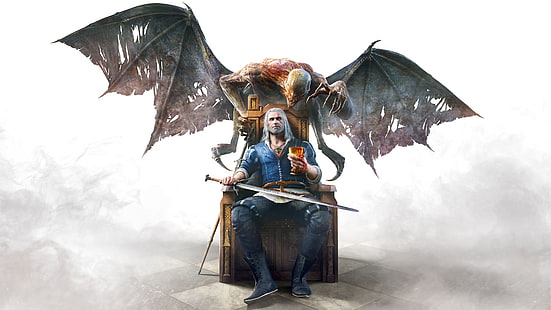 spel digital tapet, The Witcher 3: Wild Hunt, videospel, Geralt of Rivia, blod och vin, HD tapet HD wallpaper
