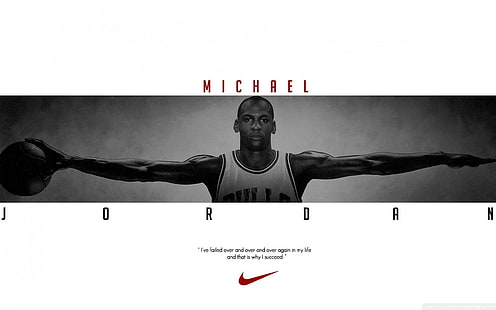 NBA, mantan Michael Jordan slam dunk, bola basket, slam-fest, slam-dunk, sayap, banteng, Wallpaper HD HD wallpaper