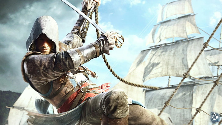 Wallpaper Assassin's Creed, video game, Assassin's Creed, Assassin's Creed: Black Flag, Ubisoft, Wallpaper HD