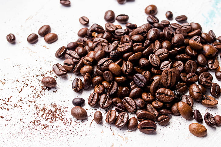 photography of nutshell, Coffee beans, photography, nutshell, pattern, natural, Espresso, aroma, caffeine, concept, abstract, grain, roasted, brown, background, mocha, texture  space, black, hot, Food, macro, Cup, dark, flavor, copy, closeup, cafe, seed, beans, energy, white, dunkel, Bohne, drink, cappuccino, Mokka, dawn, perfume, Parfüm, epicure, coffe, addiction, taste, chocolate, Tasse, breakfast, Frühstück, relish, batch, Stapel, Person, bean, coffee - Drink, scented, backgrounds, close-up, coffee Crop, HD wallpaper