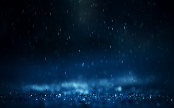 blå natur regn Natur Övrigt HD-konst, Blå, natur, regn, valpapper, HD tapet